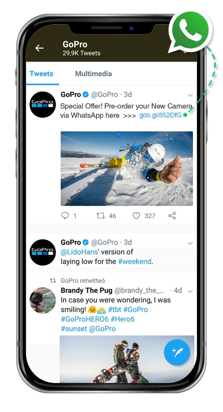 Postcron Whatsapp Example