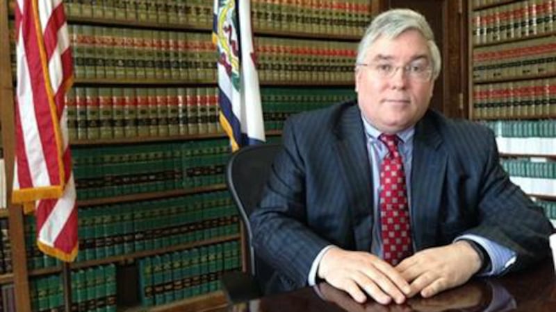 West Virginia Attorney General Patrick Morrisey is shown Thursday, March 3, 2016, outside the...