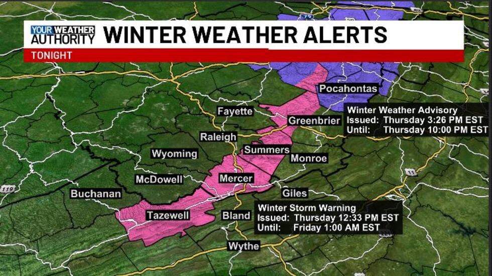 WINTER WEATHER ALERTS