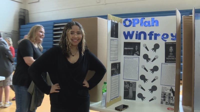 Mullins Middle School brought wax figures to life on Friday, as students honor African...