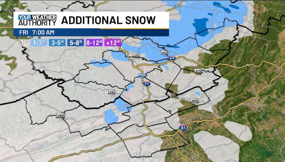 SNOW THROUGH TONIGHT
