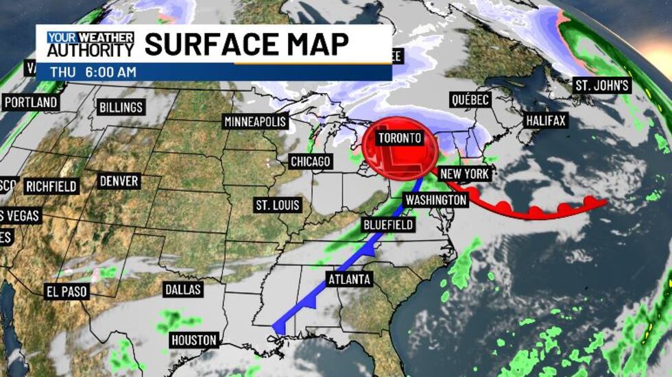 Thursday will bring about some widespread rain.