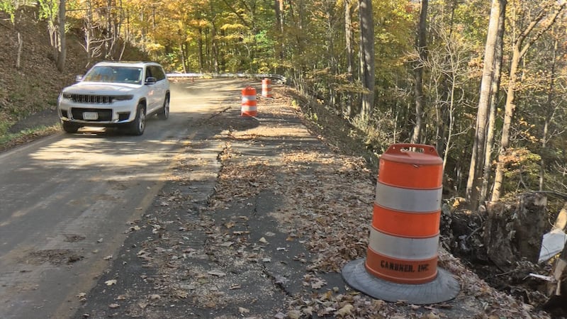 Work begins on repairing road into Burke’s Garden