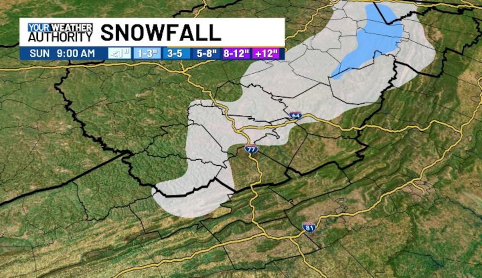 MINOR SNOW SAT NIGHT- SUNDAY AM