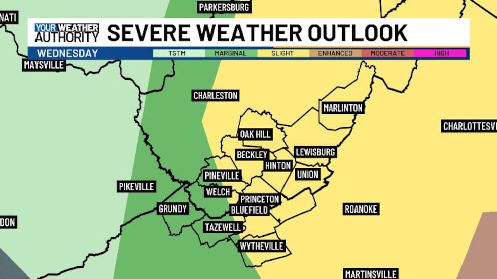 Most of our area has been upgraded to a slight risk for severe weather tomorrow.