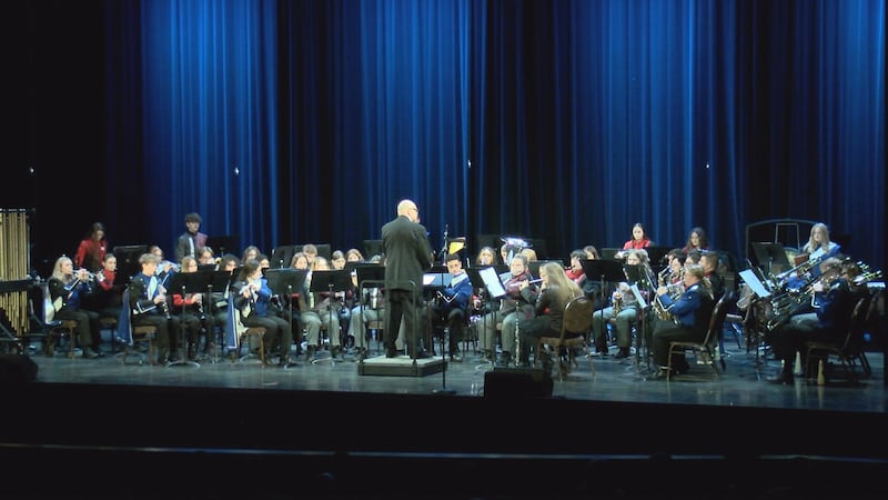 Students from middle and high schools in Mercer County performed at the All County Band Festival.