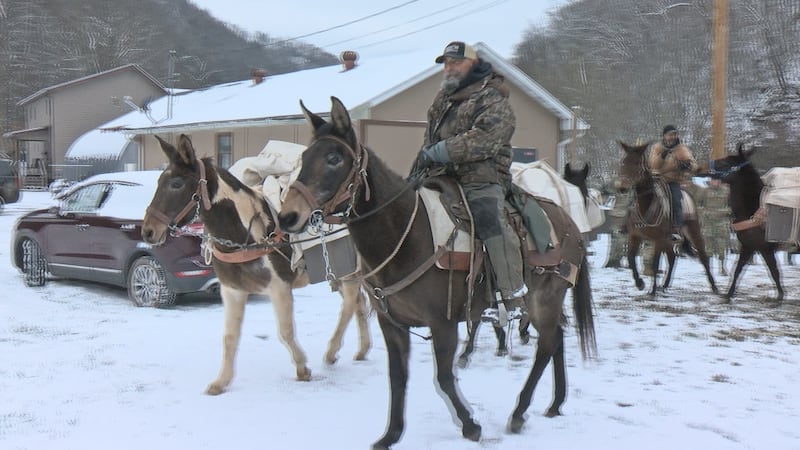 Mission Mules deliver supplies to inaccessible areas of McDowell County
