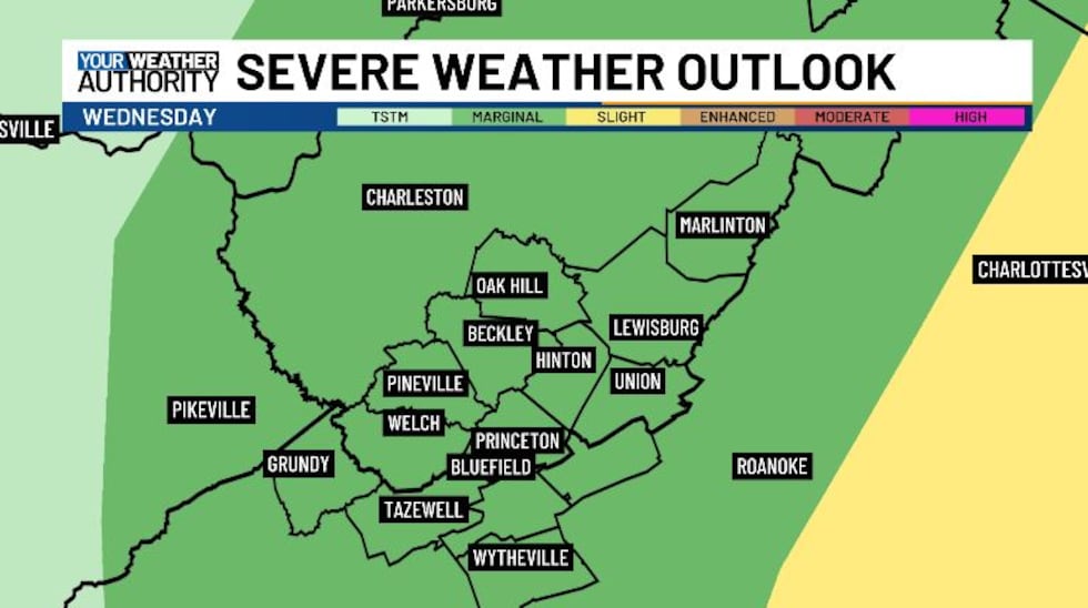 Tuesday night into Wednesday we're watching for some severe weather.