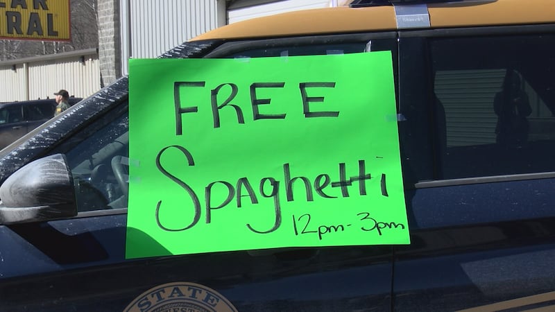 Law enforcement and their families gave out free meals to McDowell County residents.