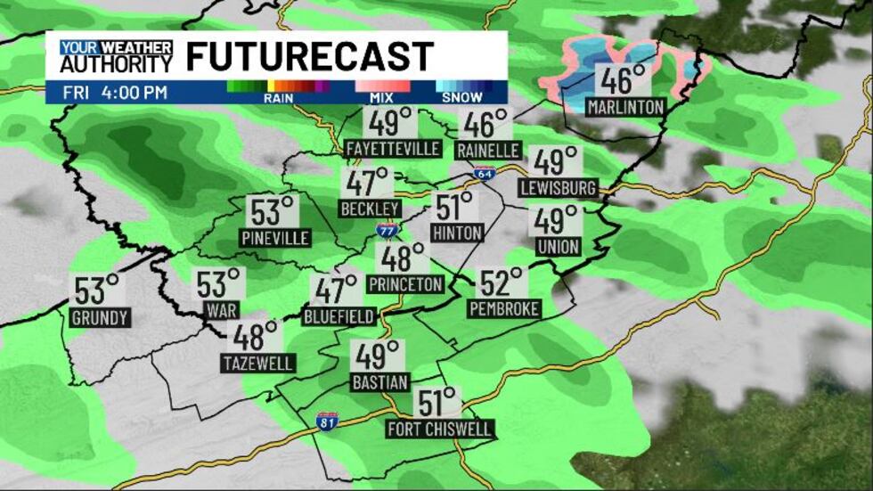 Tomorrow evening, we may end up seeing some stray showers.