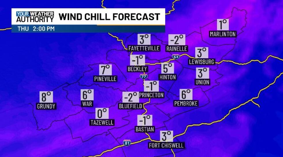 WIND CHILL FORECAST