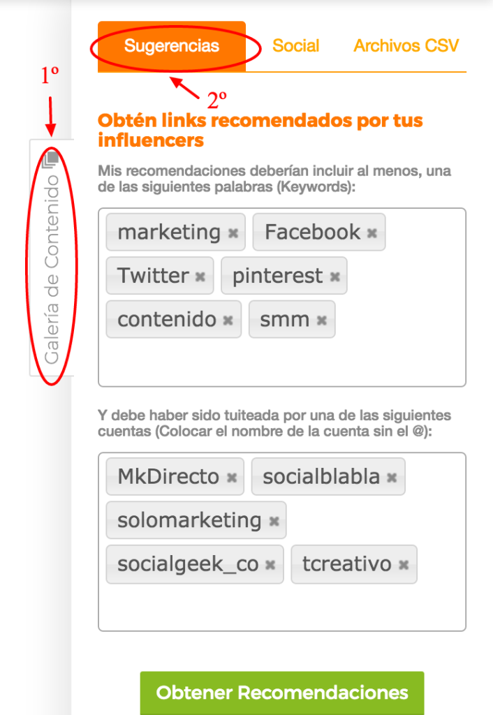 Recomendaciones de Contenido Automáticas - Generar contenido para redes sociales